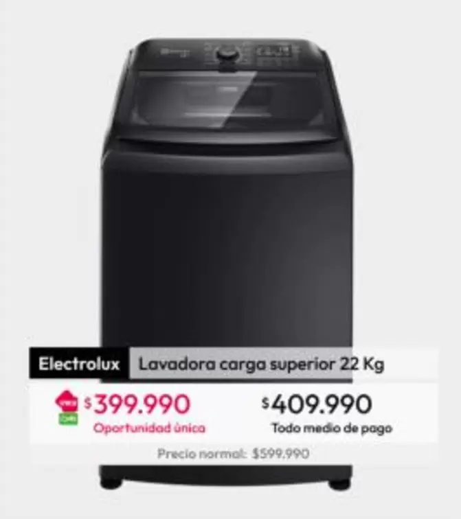 Electrolux - Lavadora Carga Superior