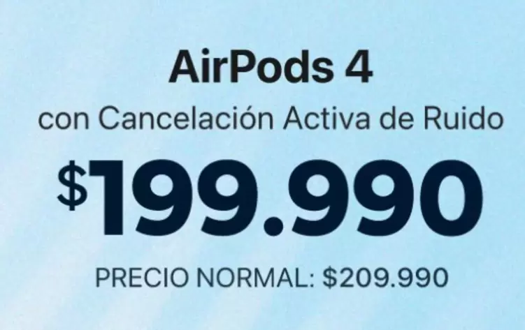 Airpods 4 Con Cancelacion Activa De Ruido