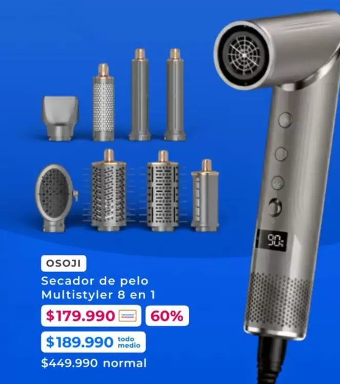 Secador De Pelo Multistyler 8 En 1