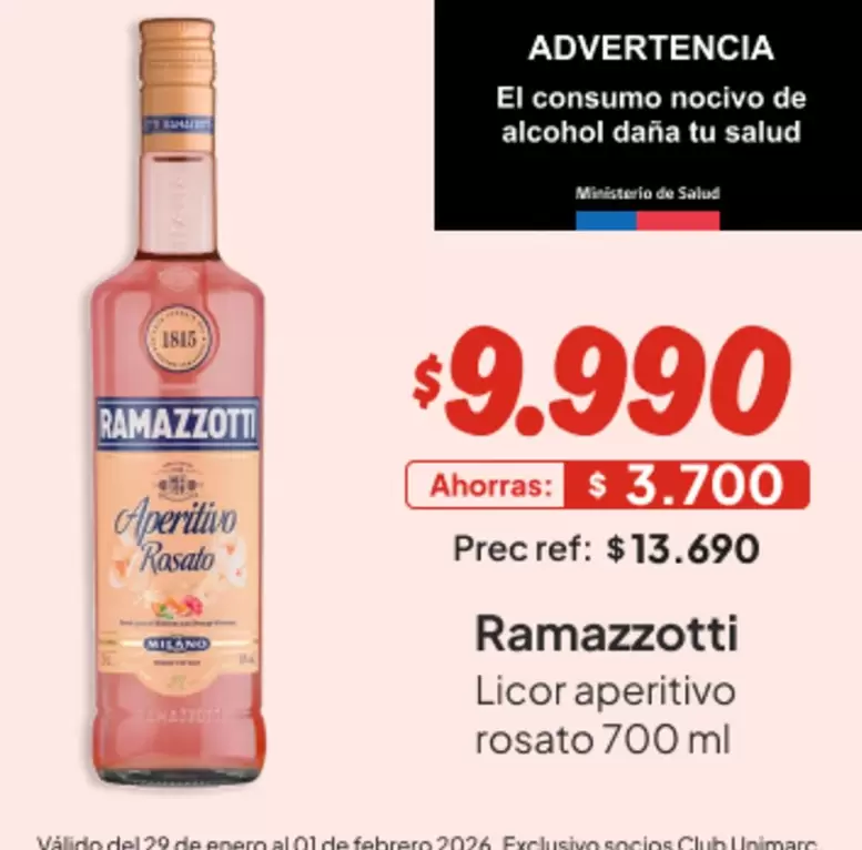 Ramazzotti - Licor Aperitivo Rosato