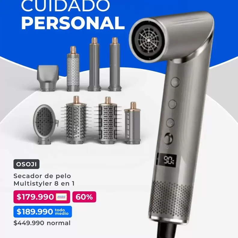 Personal - Secador De Pelo Multistyler 8 En 1