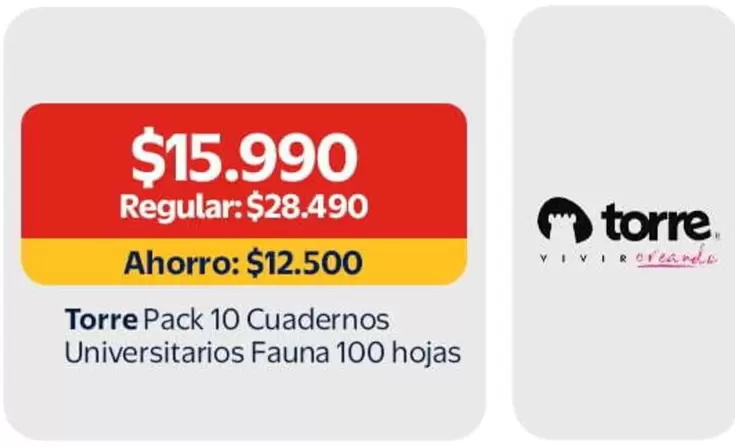 Torre -  Pack 10 Cuadernos