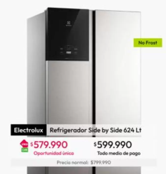 Electrolux - Refrigerador Side By Side 624 Lt