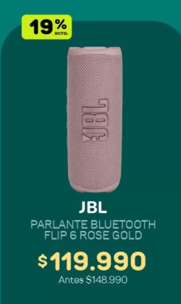 JBL - Parlante Bluetooth Flip 6 Rose Gold