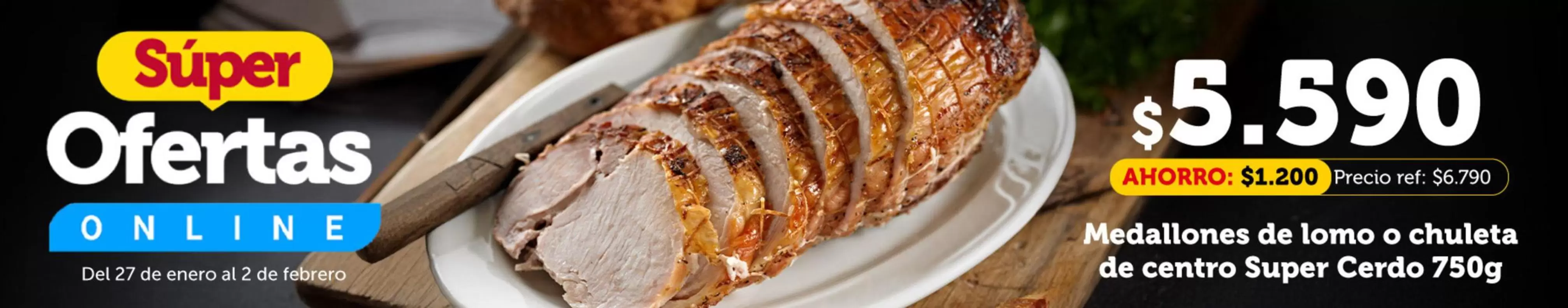 Medallones De Lomo O Chuleta De Centro Super Cerdo