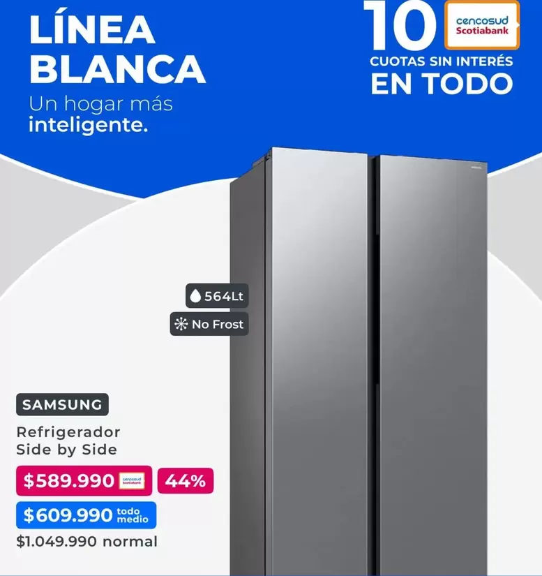 Samsung - Refrigerador Side By Side