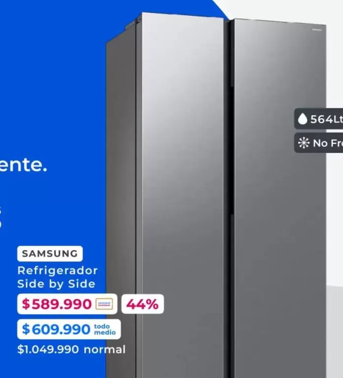Samsung - Refrigerador Side By Side