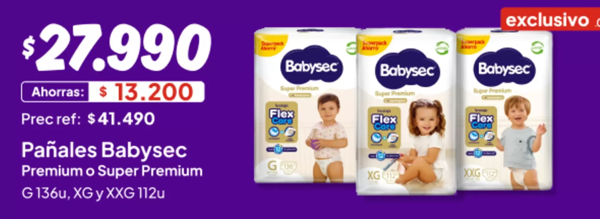 Babysec - Panales Premium O Super Premium Super Premium