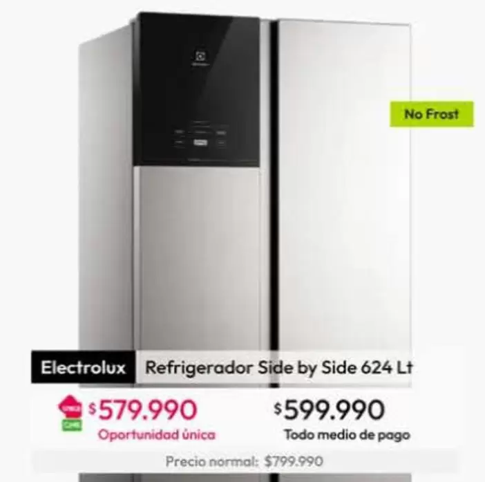 Electrolux - Refrigerador Side By Side 624 Lt