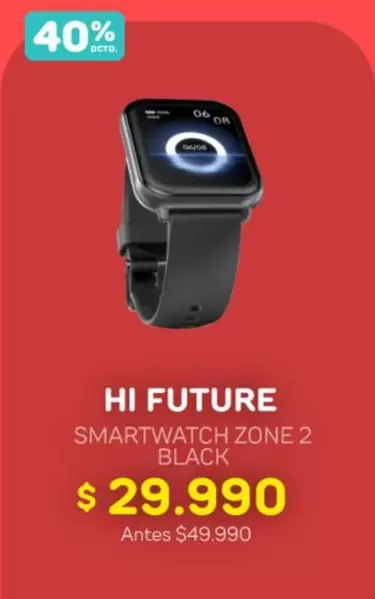 Smartwatch Zone 2 Black