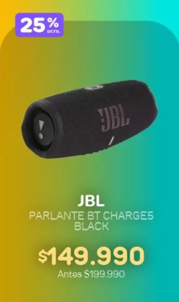 JBL - Parlante BT Charge5 Black