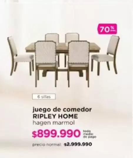 Juego De Comedor Ripley Home