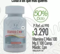 Más - Vitamina C Mini 100 Mg X 100 Comp. Mastic. Cpn