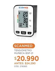 Scianmed - Tensiometro Muñeca Bsp-21