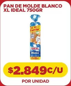 Ideal - Pan De Molde Blanco Xl
