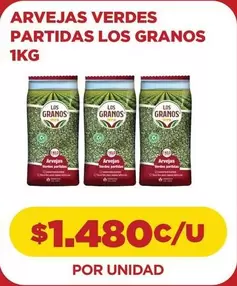 Arvejas Verdes Partidas Los Granos
