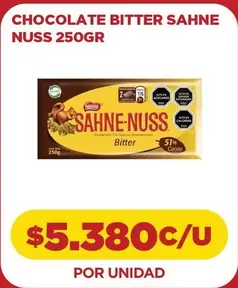 Sahne Nuss - Chocolate Bitter Sabne