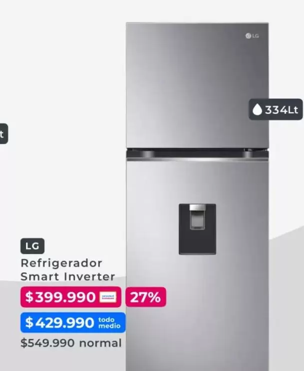 LG - Refrigerador Smart Inverter
