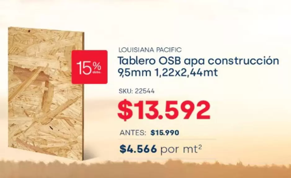 Pacific - Tablero Osb apa construccion