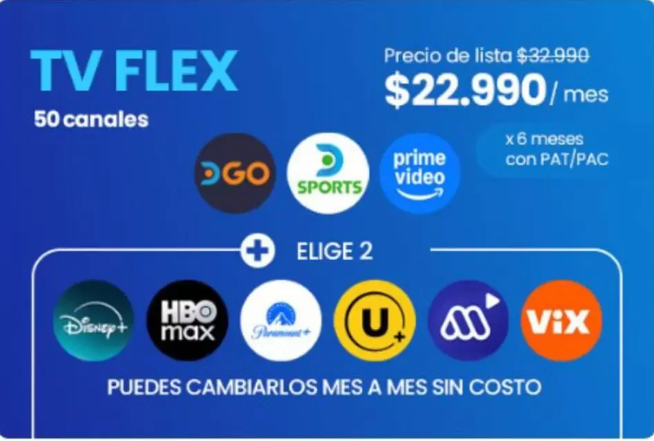 Flex - Tv  50 Canales