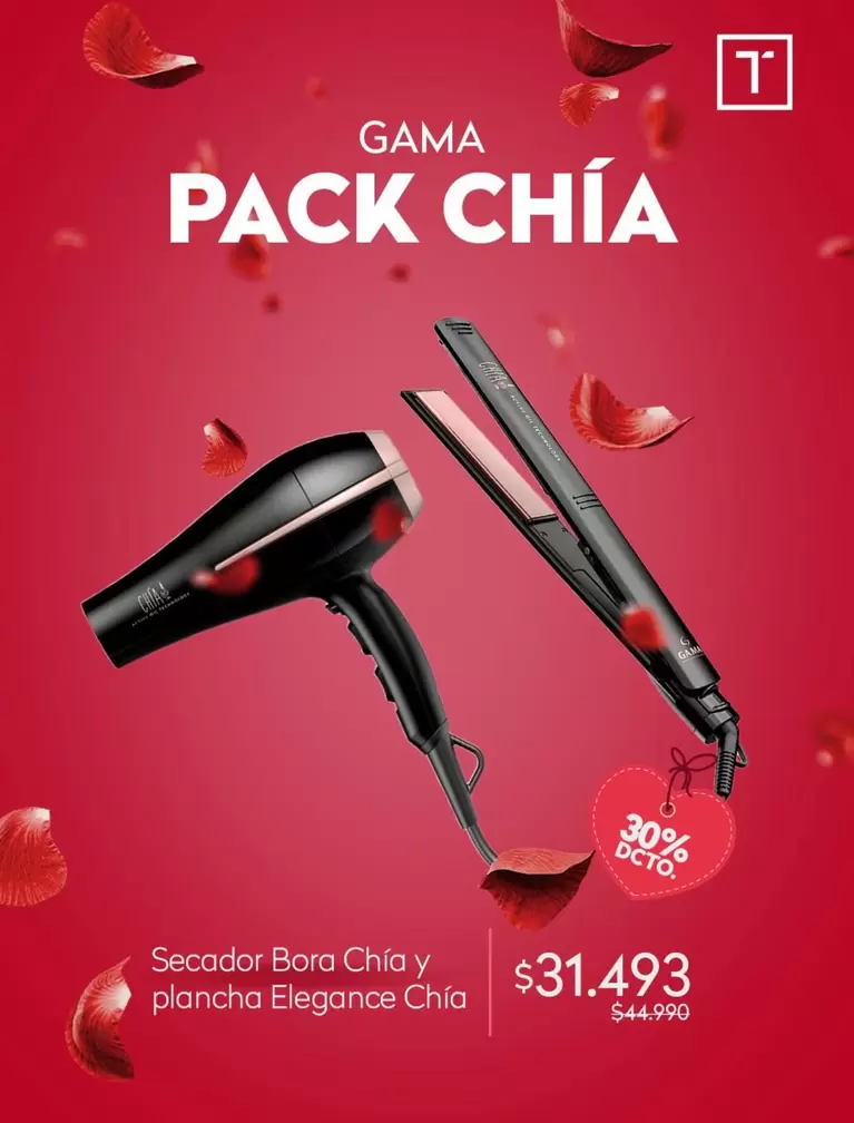 Secador Bora Chia Y Plancha Elegance