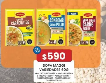 Maggi - Sopa  Variedadades