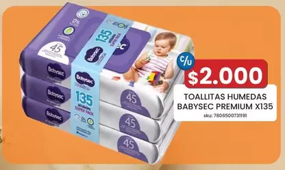 Babysec - Toallitas Humedas Premium