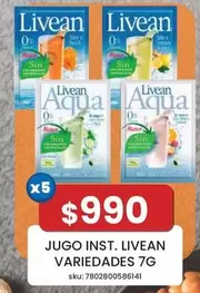 Livean - Jugo Inst. Variedades 7g