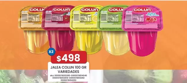 Colun - Jalea Colour 100 Gr Variedadés