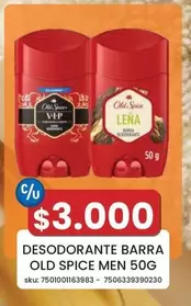 Old Spice - Desodorante Barra Men