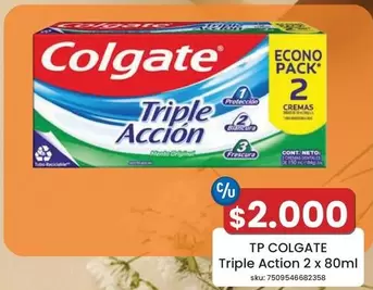 Colgate - Triple Action 2 X 80ml