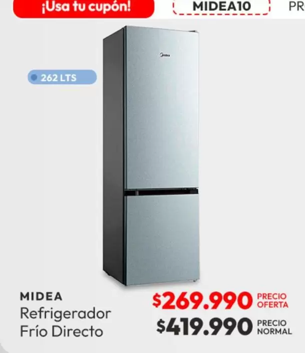 Midea - Refrigerador Frío Directo