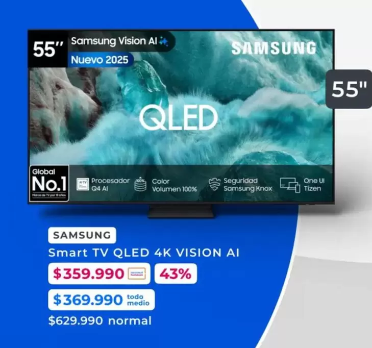 Samsung - Smart Tv Qled 4k Vision Ai