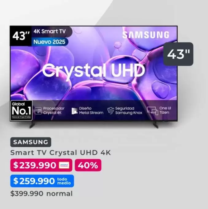 Samsung - Smart Tv Crystal Uhd 4k