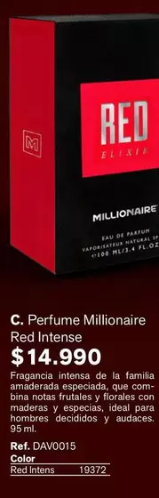 Millionaire - Perfume  Red Intense