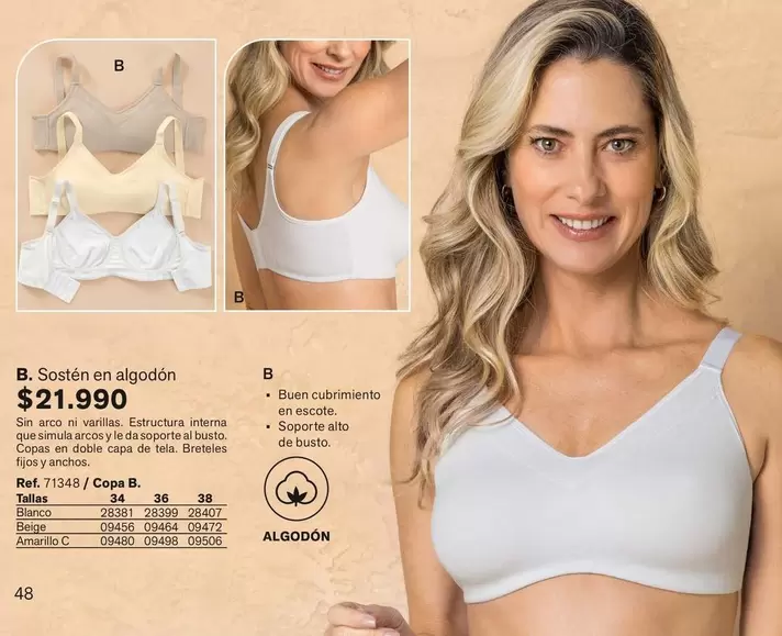Arcos - Sosten En Algodón