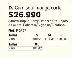 Camiseta Manga Corta