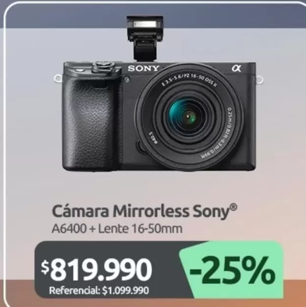 SONY - cámara Mirrorless