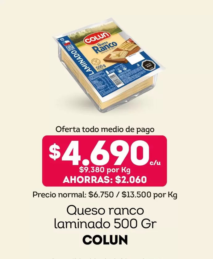 Colun - Queso Ranco Laminado