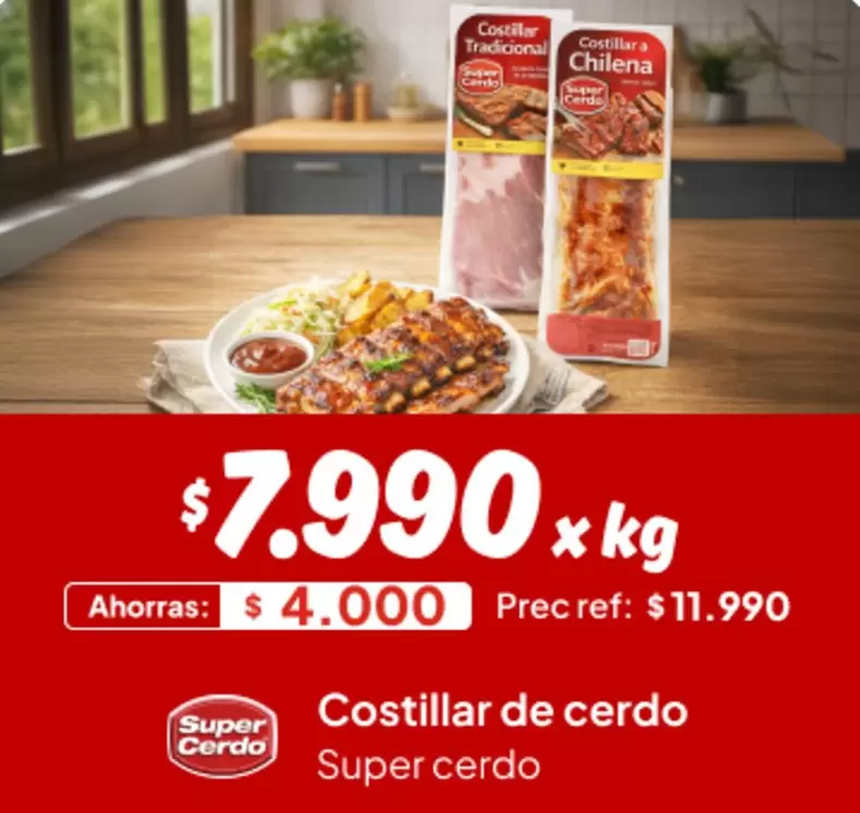 Súper Cerdo - Costillar De Cerdo