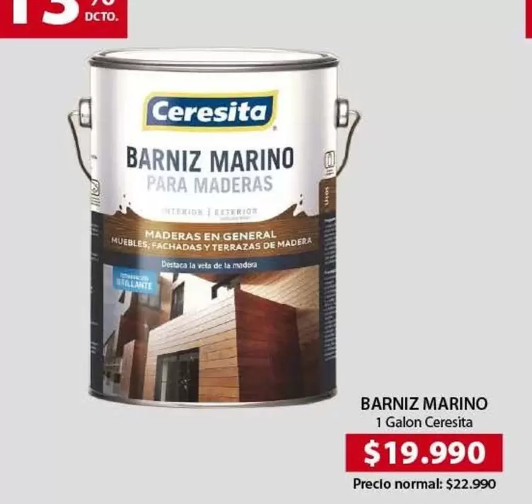Ceresita - BARNIZ MARIO 1 GALON CERESTA