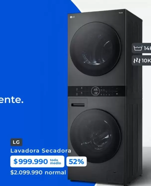 LG - Lavadora Secadora