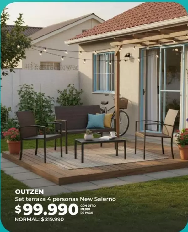 Set Terraza 4 Personas New Salerno