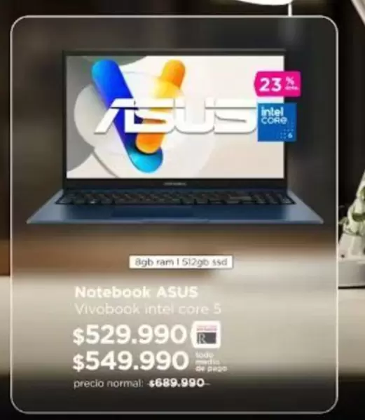 Asus - Notebook Vivobook Intel Core 5