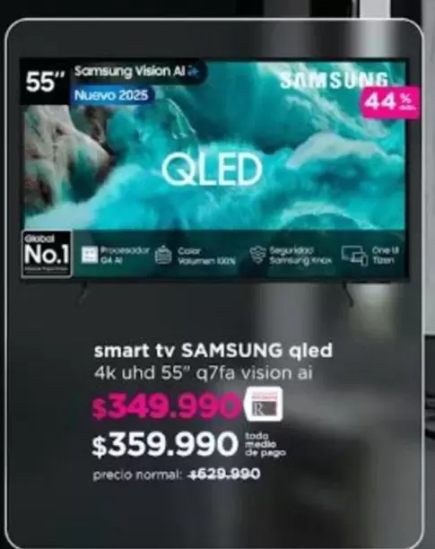 Samsung - Smart Tv Qled 4k Uhd 55" Q71fa Vision Ai