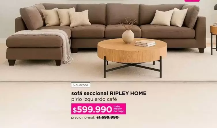 Sofá Seccional Ripley Home