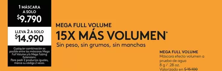 Mega -  Full Volume 15x Mas Volumen
