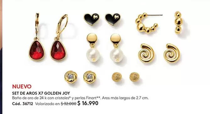 Golden - Set De Aros X7  Joy