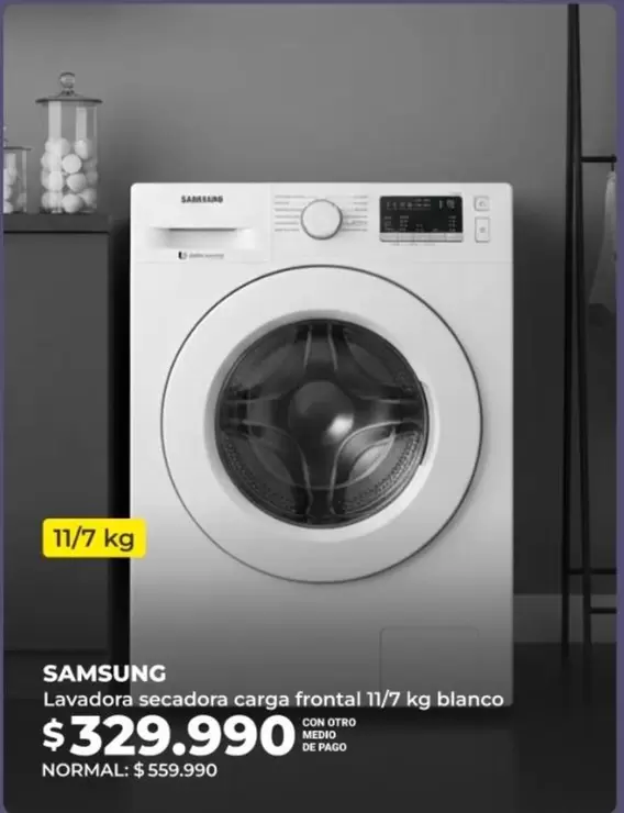 Samsung - Lavadora Secadora Carga Frontal 11/7 Kg Blanco