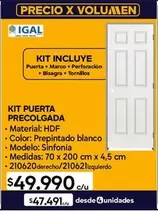 Kit Puerta Precolgada